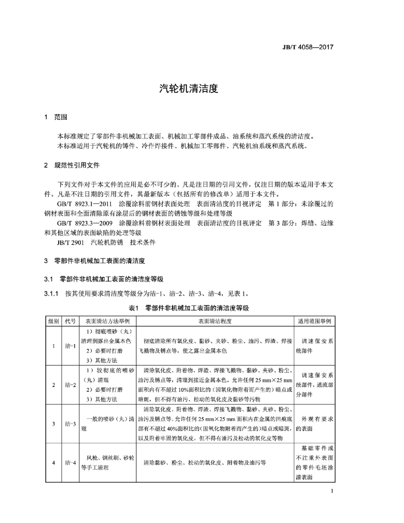JB/T 4058-2017 标准预览
