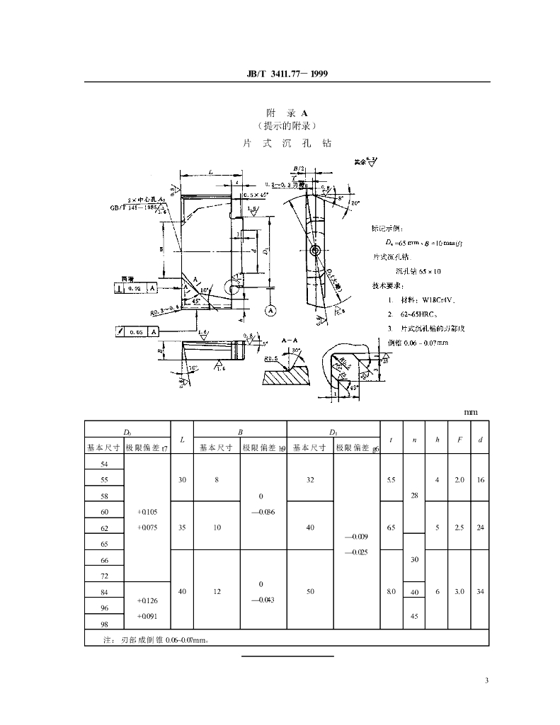 JB/T 3411.77-1999 标准预览