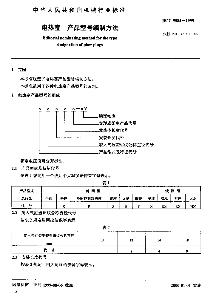 JB/T 9584-1999 标准预览