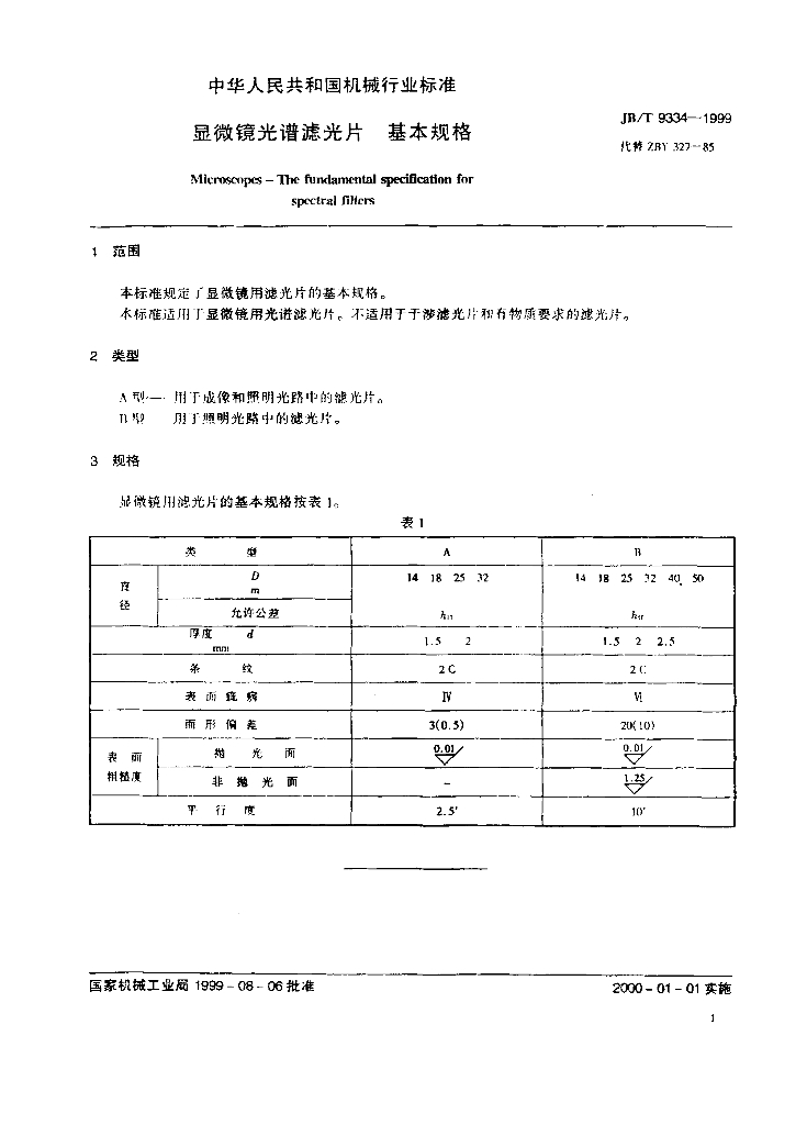 JB/T 9334-1999 标准预览