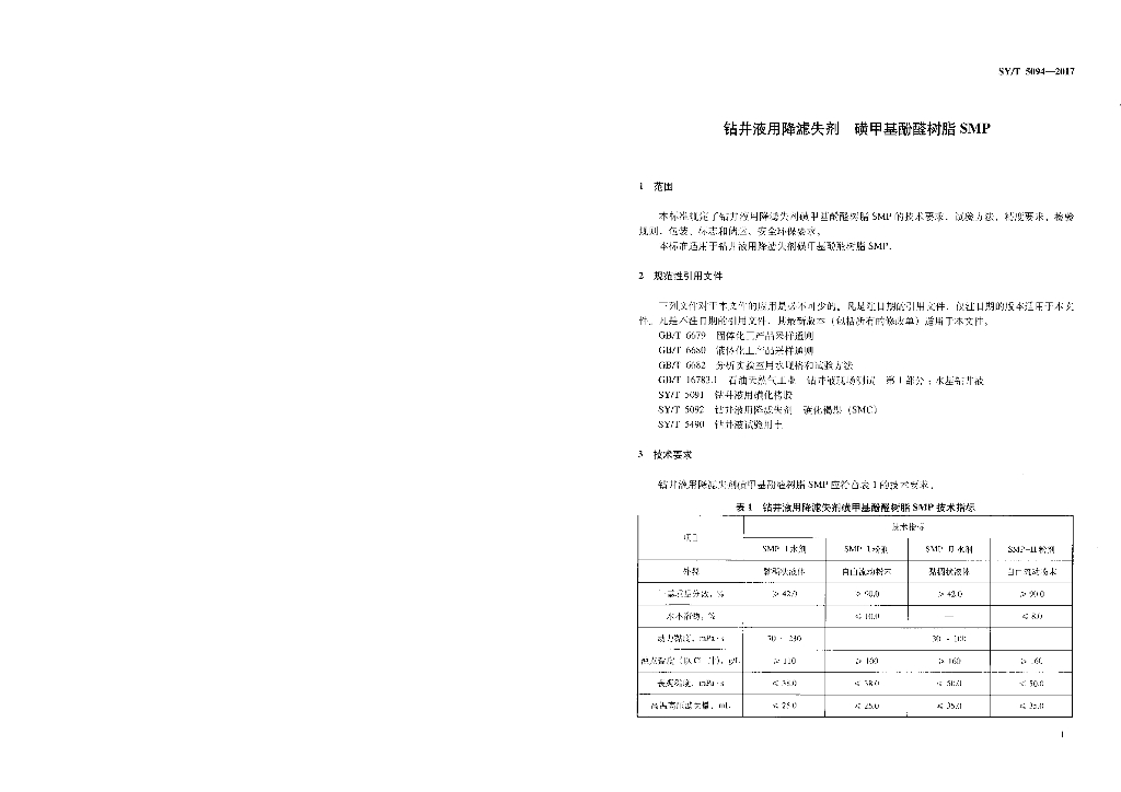SY/T 5094-2017 标准预览