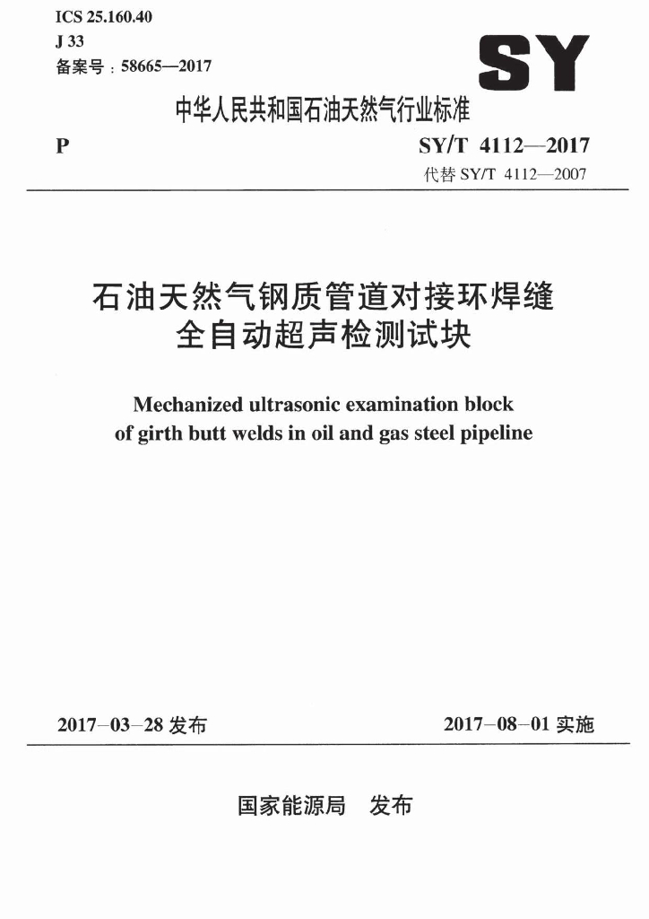 SY/T 4112-2017 标准预览