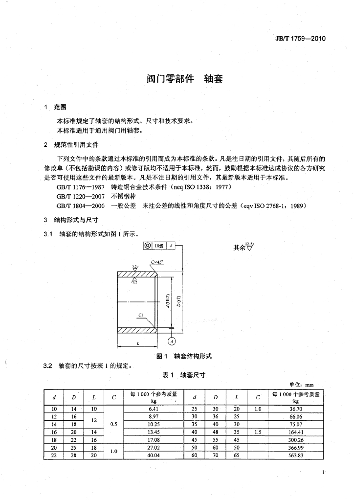 JB/T 1759-2010 标准预览