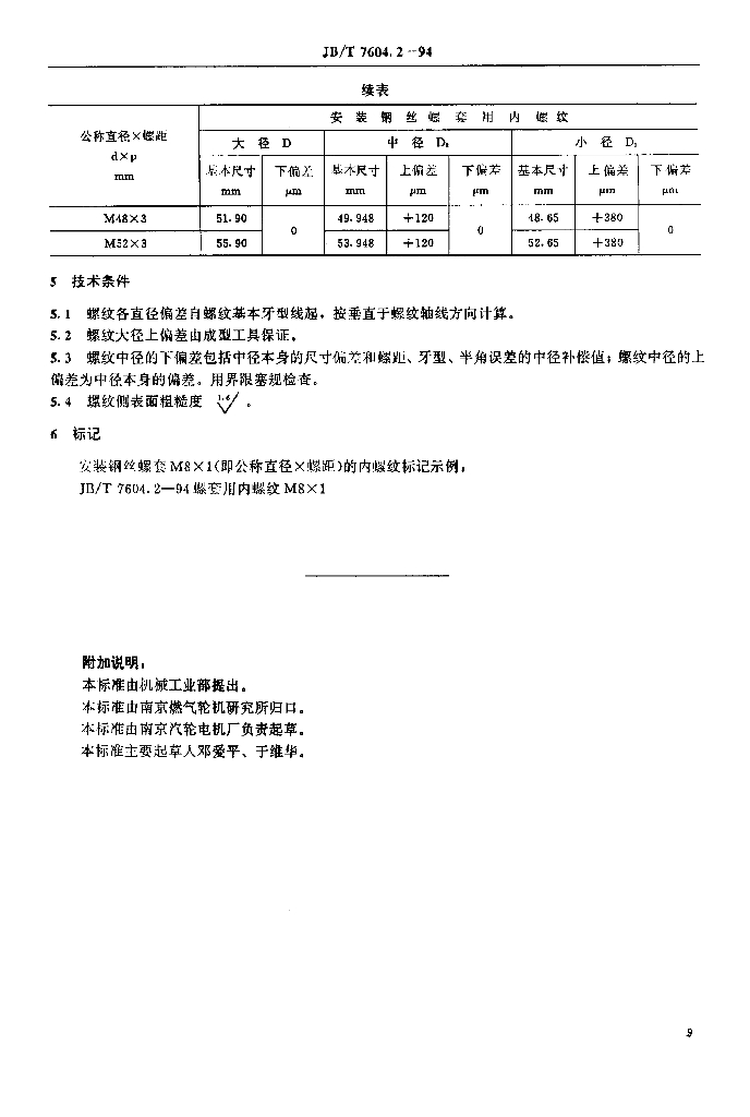 JB/T 7604.2-1994 标准预览