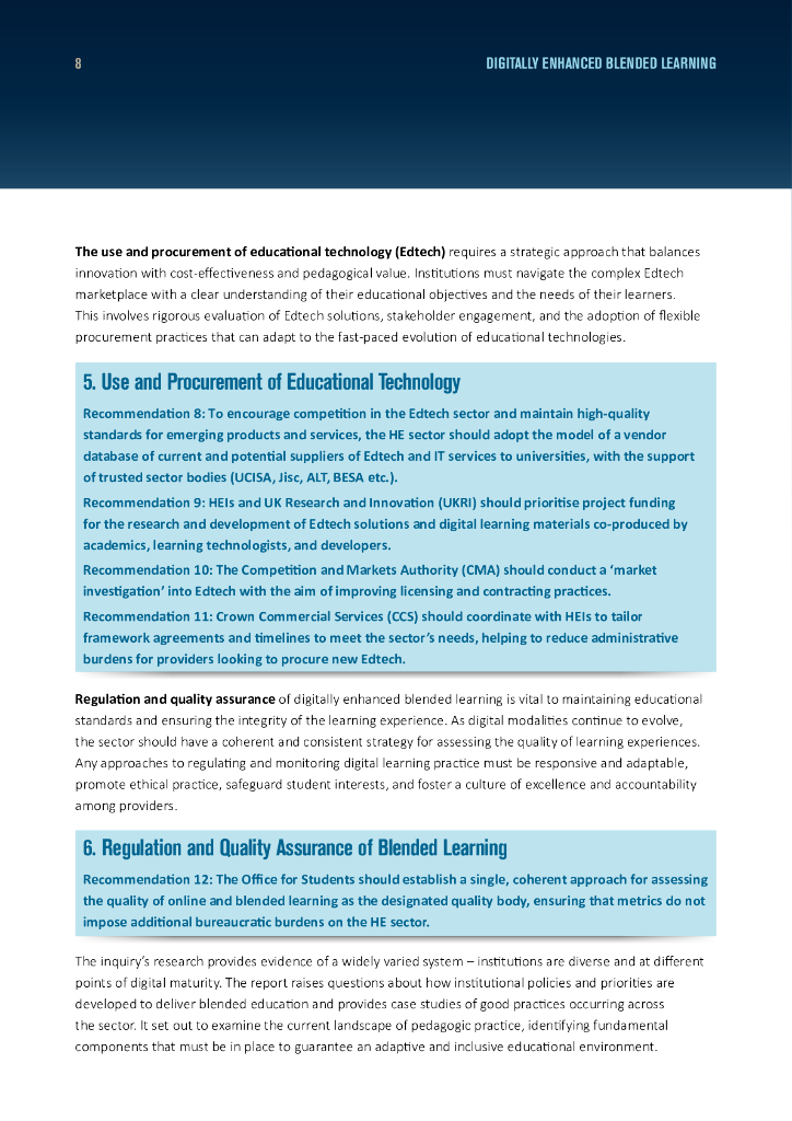 英国政策联通智库：2024年数字增强混合式学习研究报告：利用高等教育的技术优势（英文版）_第8页