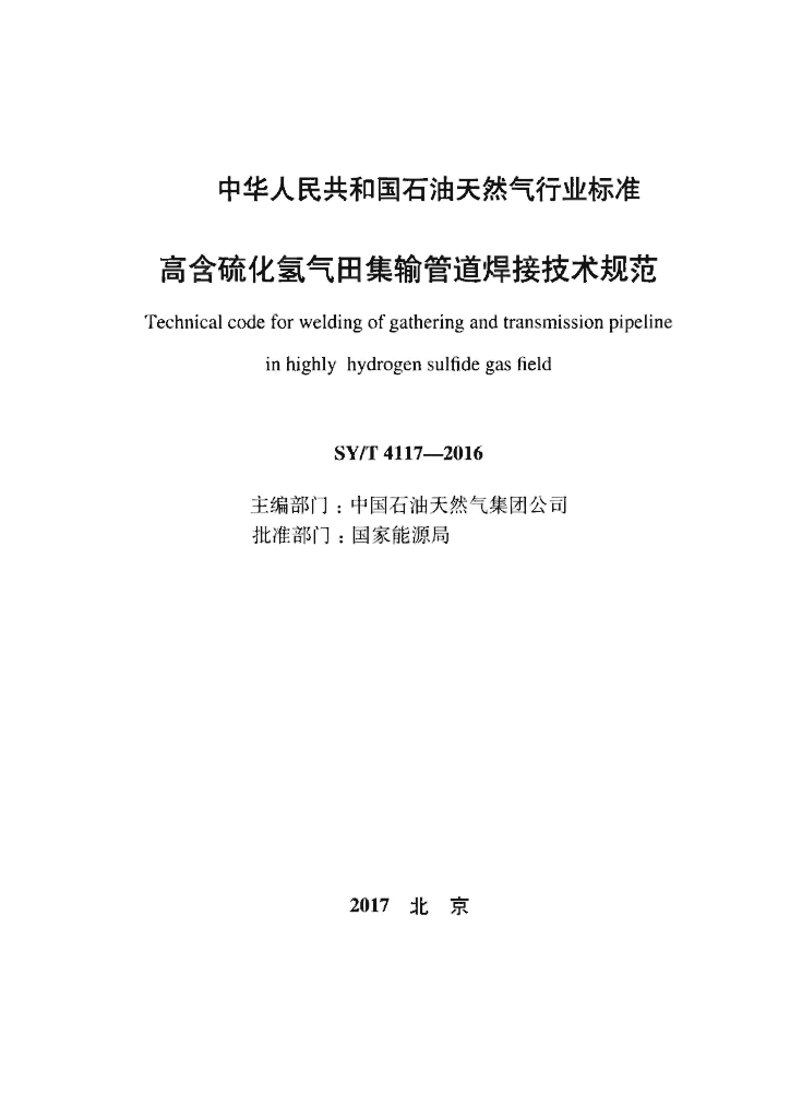 SY/T 4117-2016 标准预览