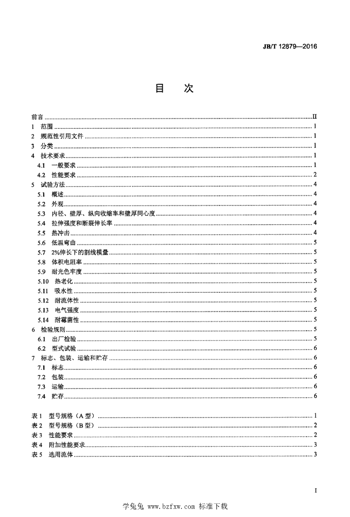 JB/T 12879-2016 标准预览