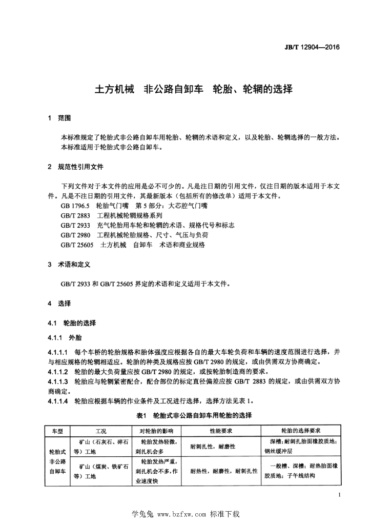 JB/T 12904-2016 标准预览