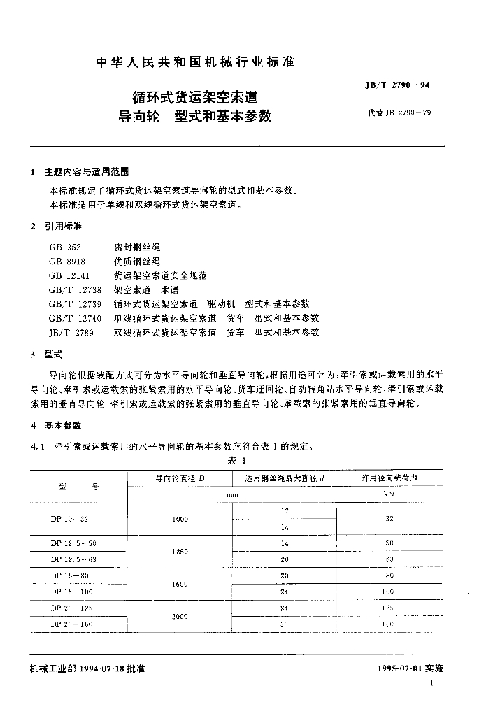 JB/T 2790-1994 标准预览