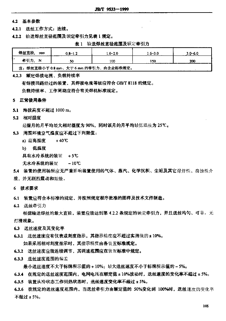 JB/T 9533-1999 标准预览
