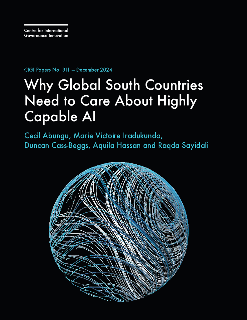 加拿大国际治理创新中心（CIGI）：2024年为什么全球南方国家需要关心高能力的<em>人工智能</em>报告（英文版） 海报
