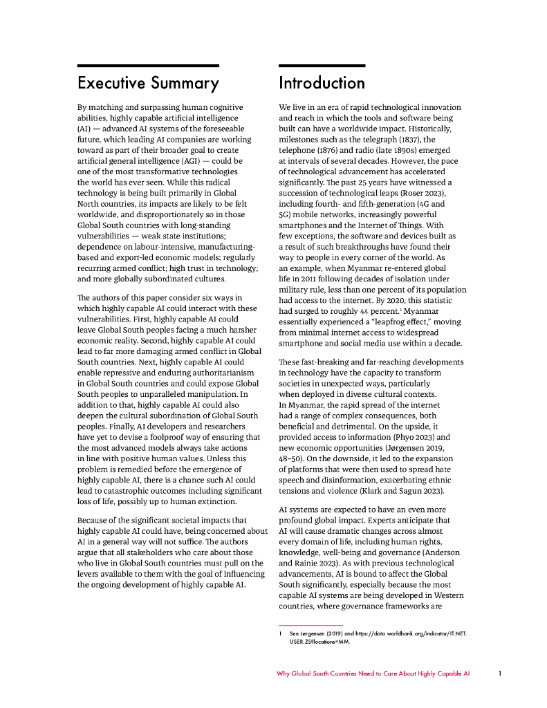 加拿大国际治理创新中心（CIGI）：2024年为什么全球南方国家需要关心高能力的人工智能报告（英文版）_第7页