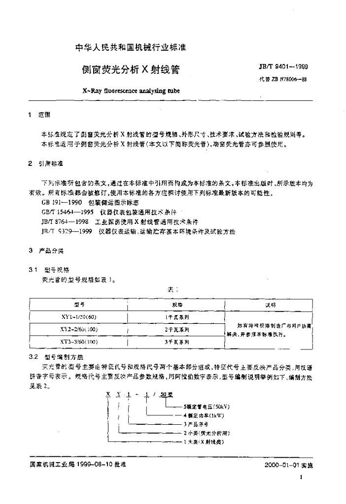 JB/T 9401-1999 标准预览