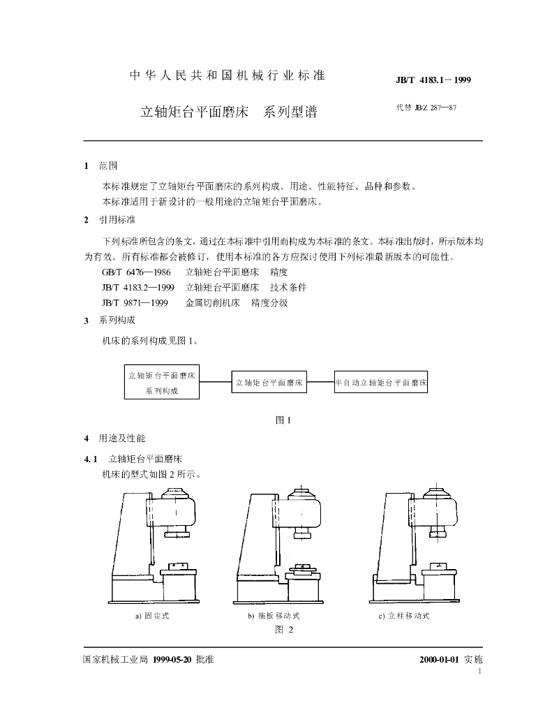 JB/T 4183.1-1999 标准预览