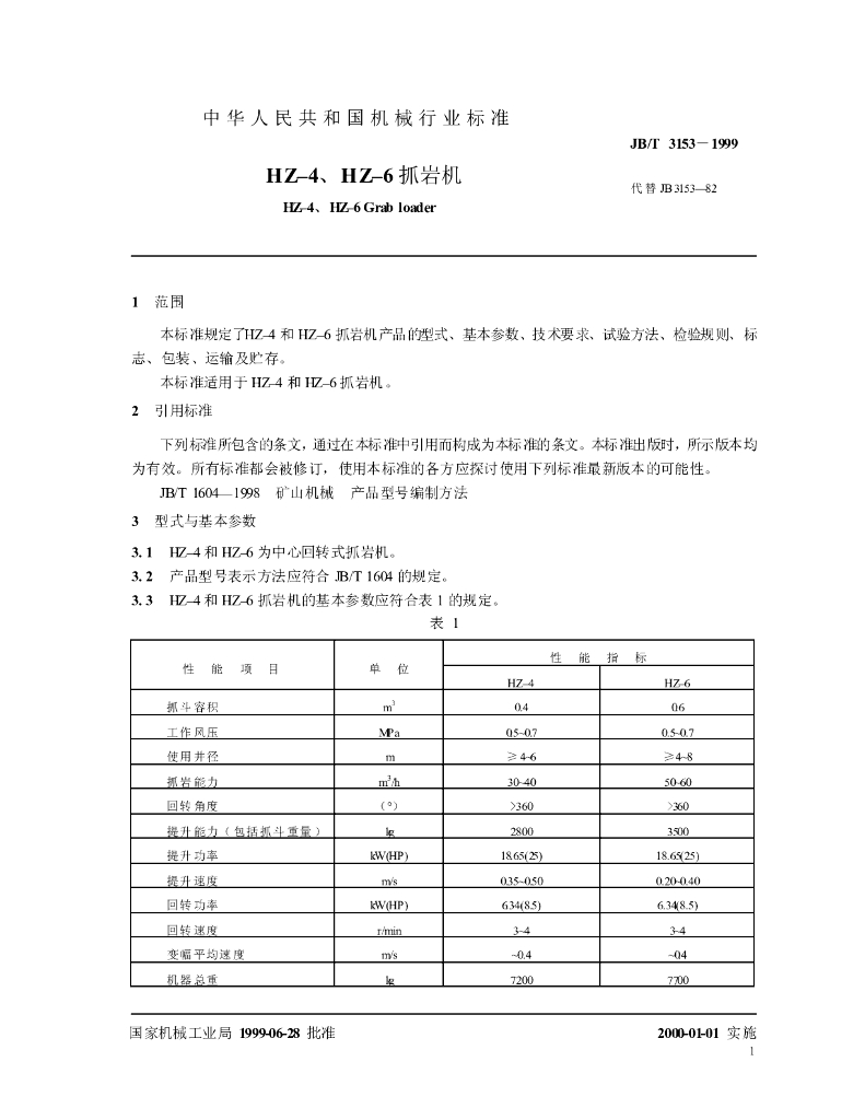 JB/T 3153-1999 标准预览