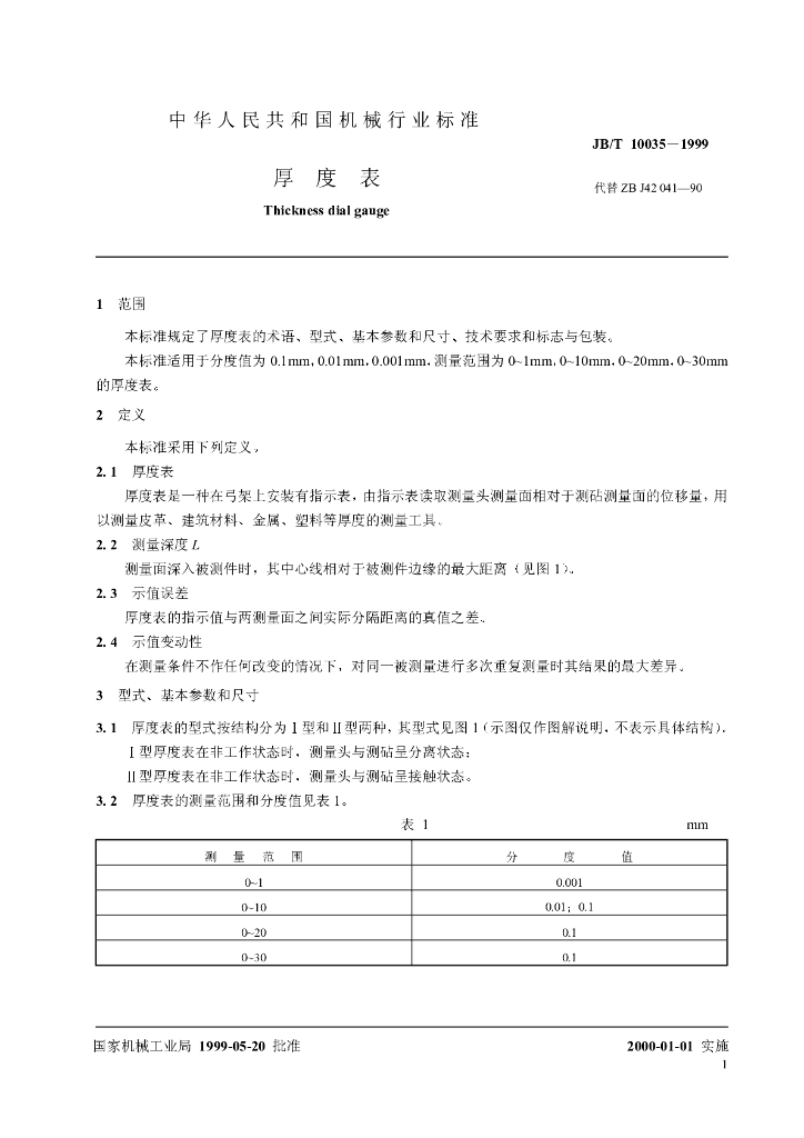 JB/T 10035-1999 标准预览