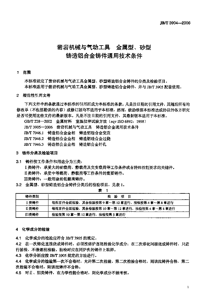 JB/T 3904-2006 标准预览