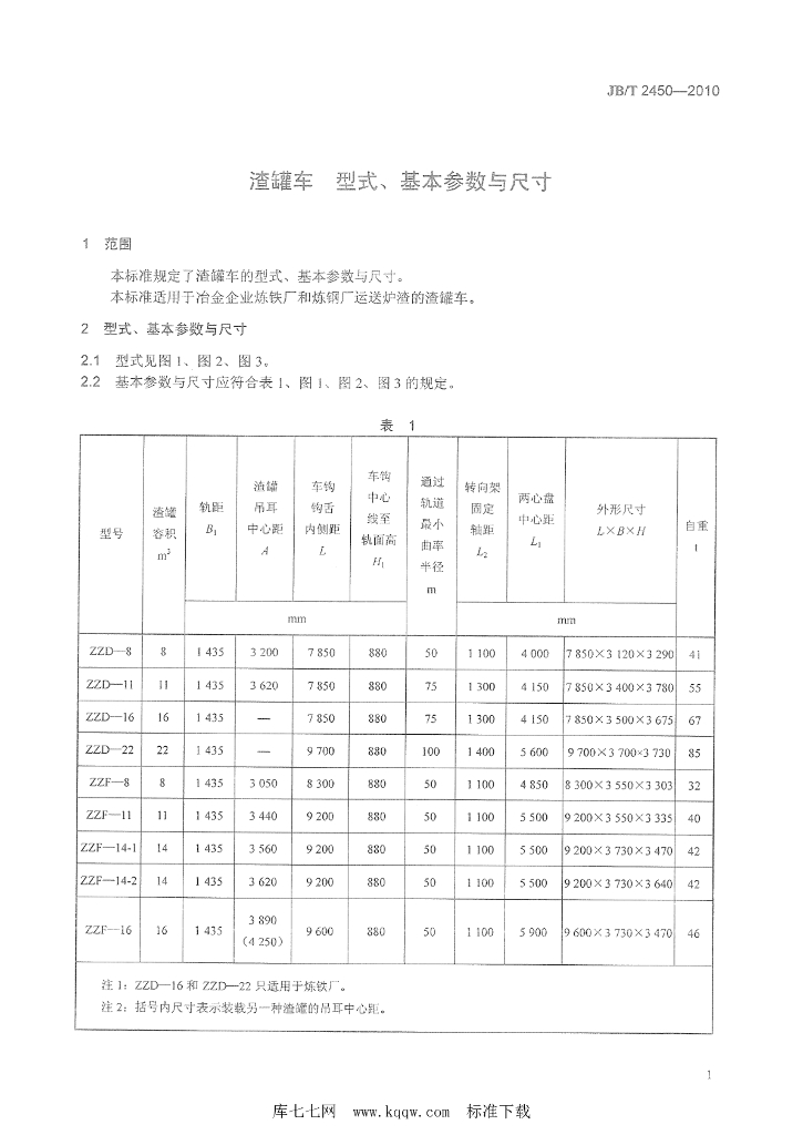 JB/T 2450-2010 标准预览