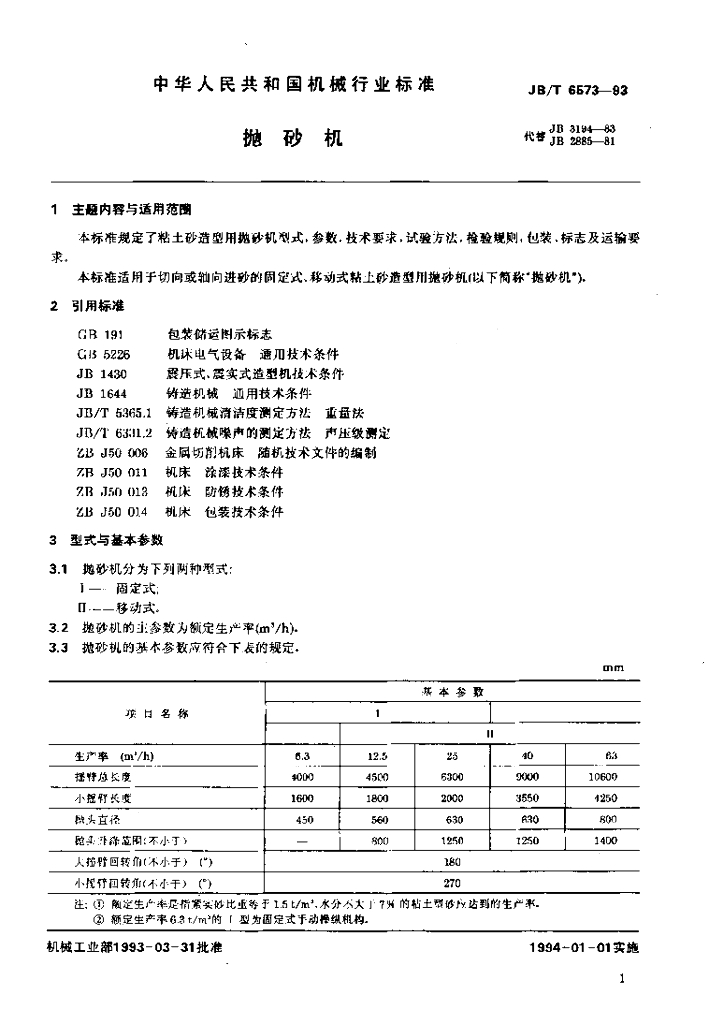JB/T 6573-1993 标准预览