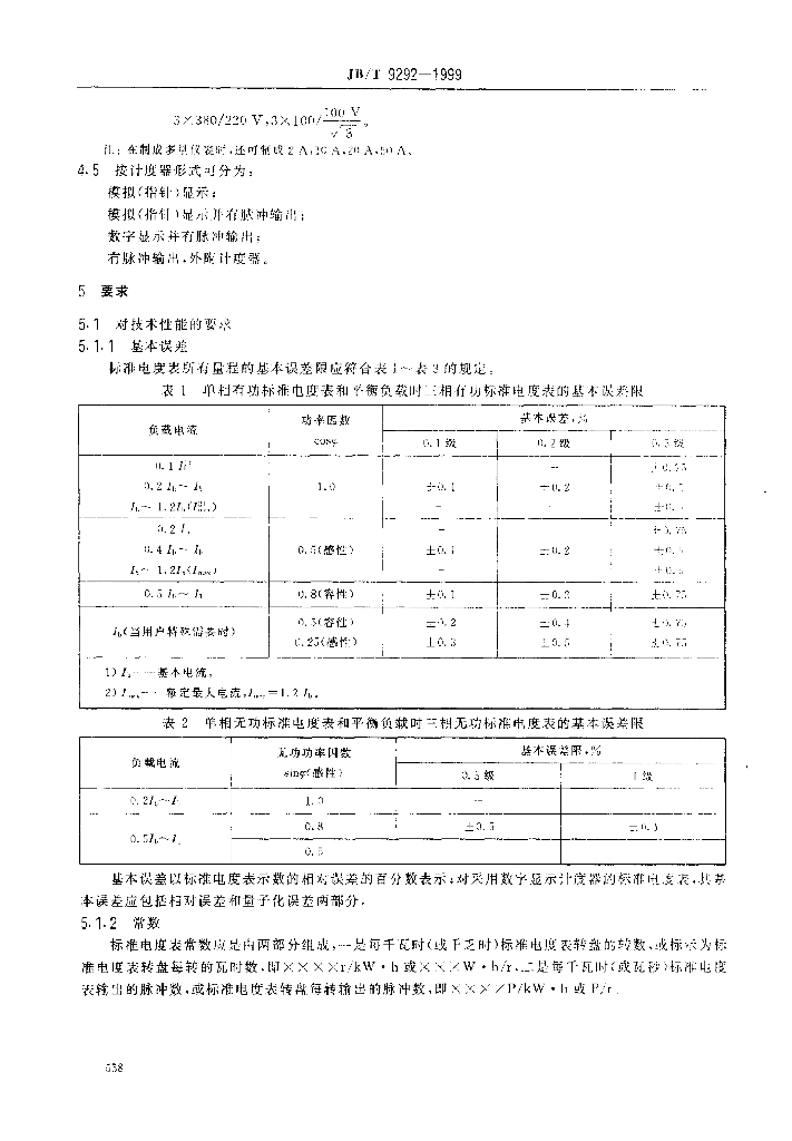JB/T 9292-1999 标准预览