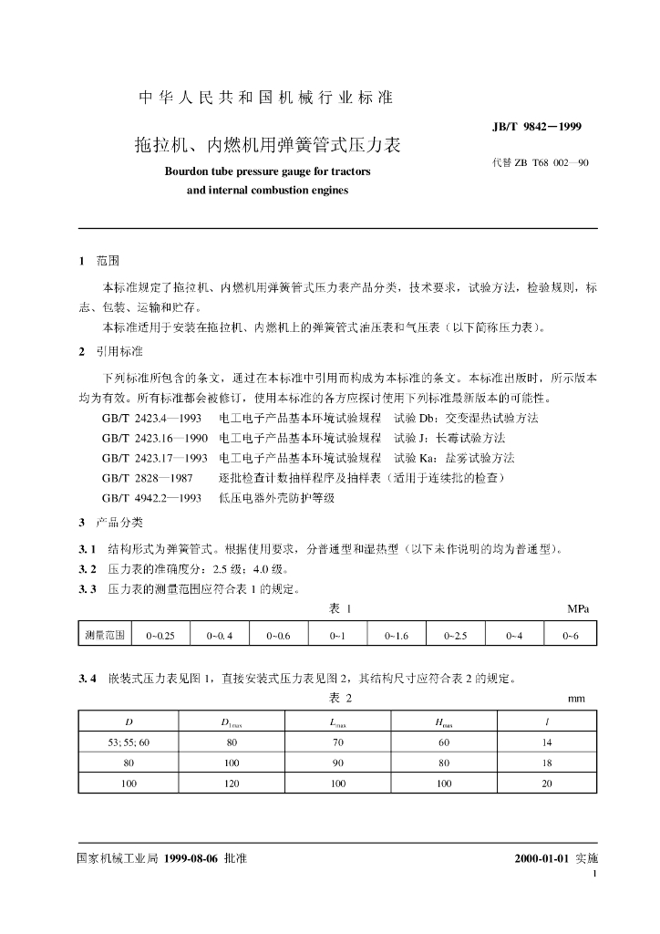JB/T 9842-1999 标准预览