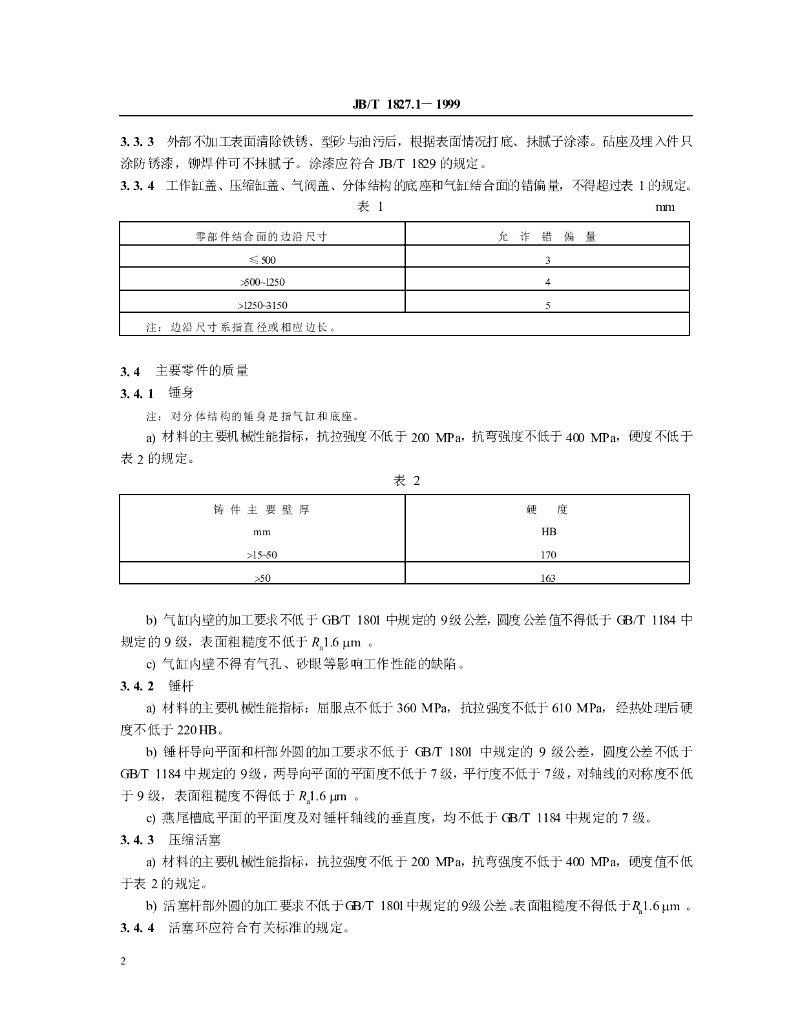 JB/T 1827.1-1999 标准预览