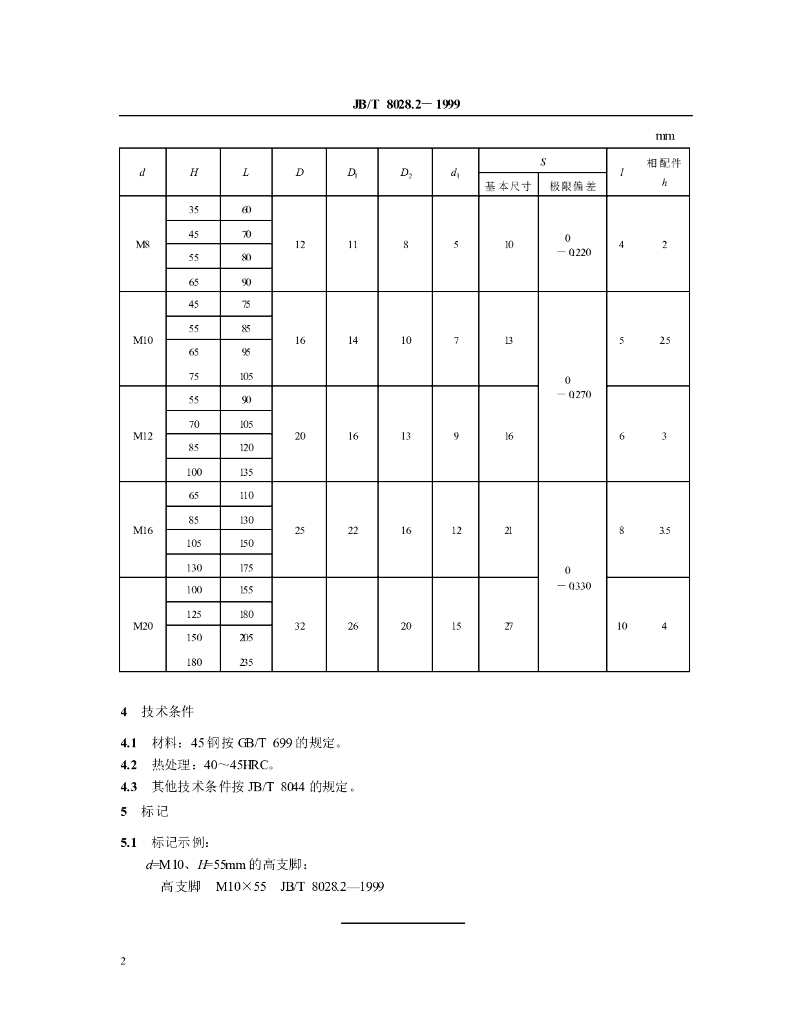 JB/T 8028.2-1999 标准预览