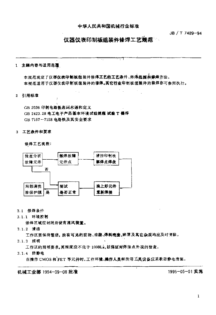 JB/T 7489-1994 标准预览