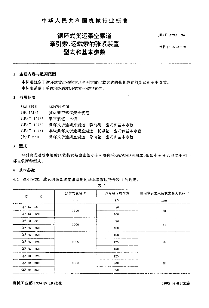 JB/T 2792-1994 标准预览