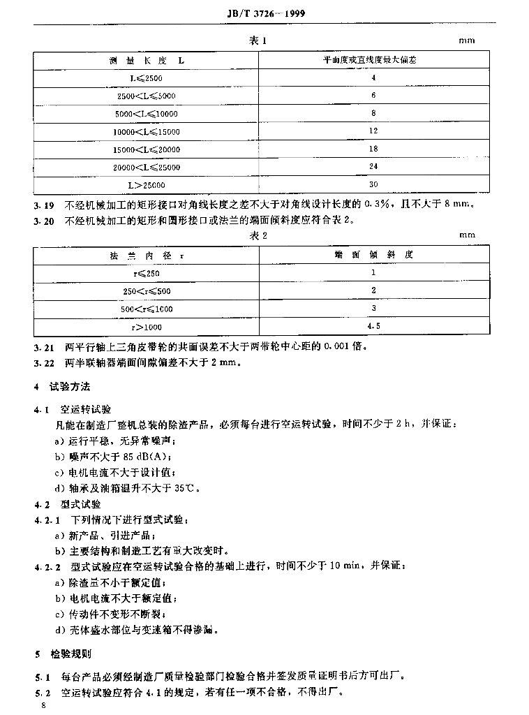 JB/T 3726-1999 标准预览