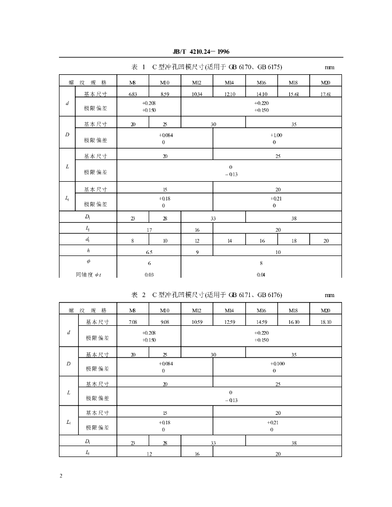 JB/T 4210.24-1996 标准预览