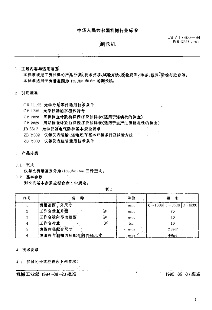 JB/T 7400-1994 标准预览