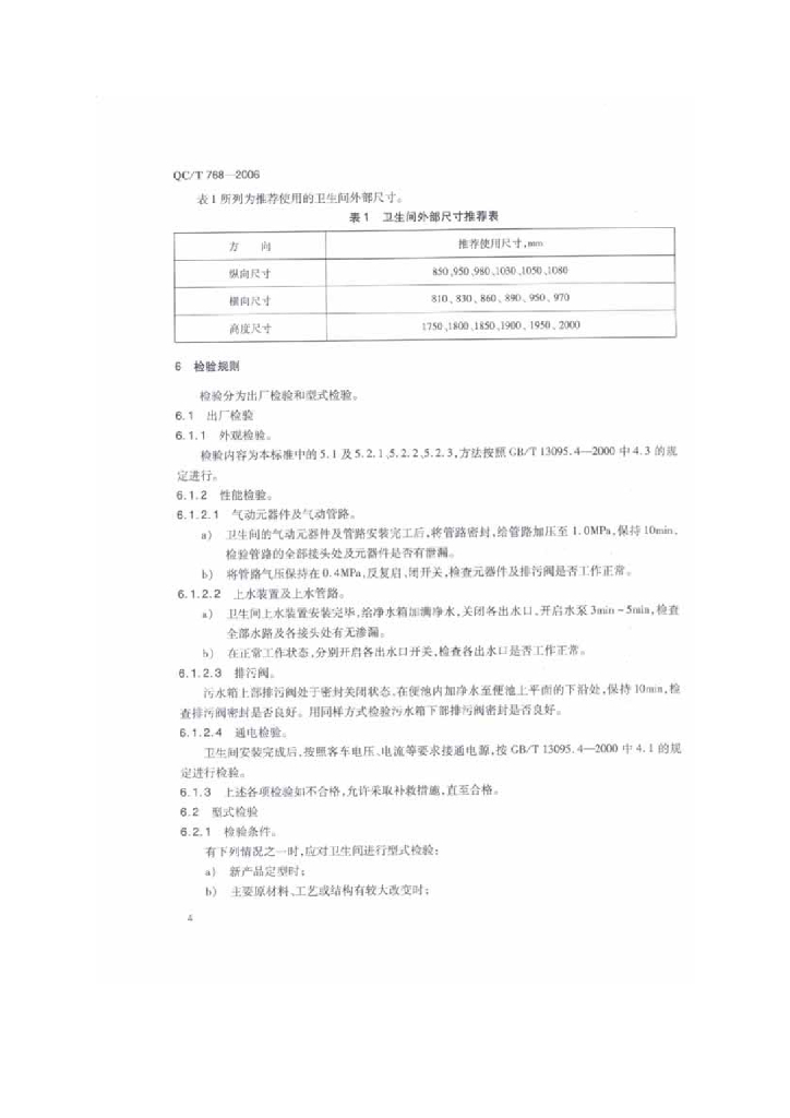 QC/T 768-2006 标准预览