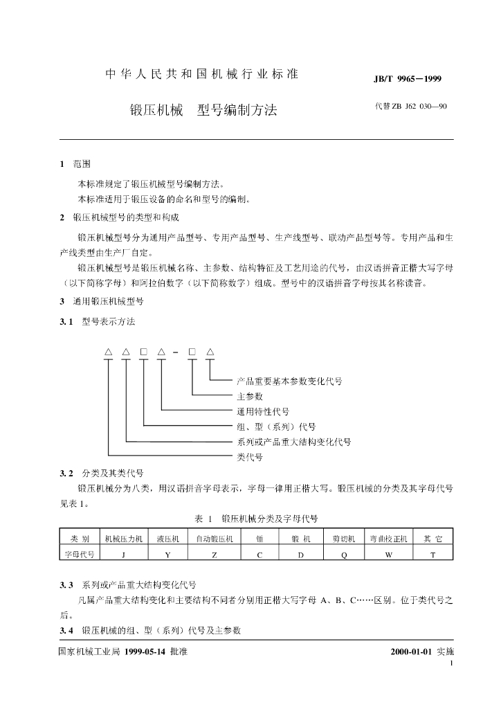 JB/T 9965-1999 标准预览