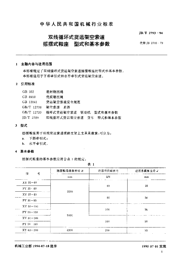 JB/T 2793-1994 标准预览