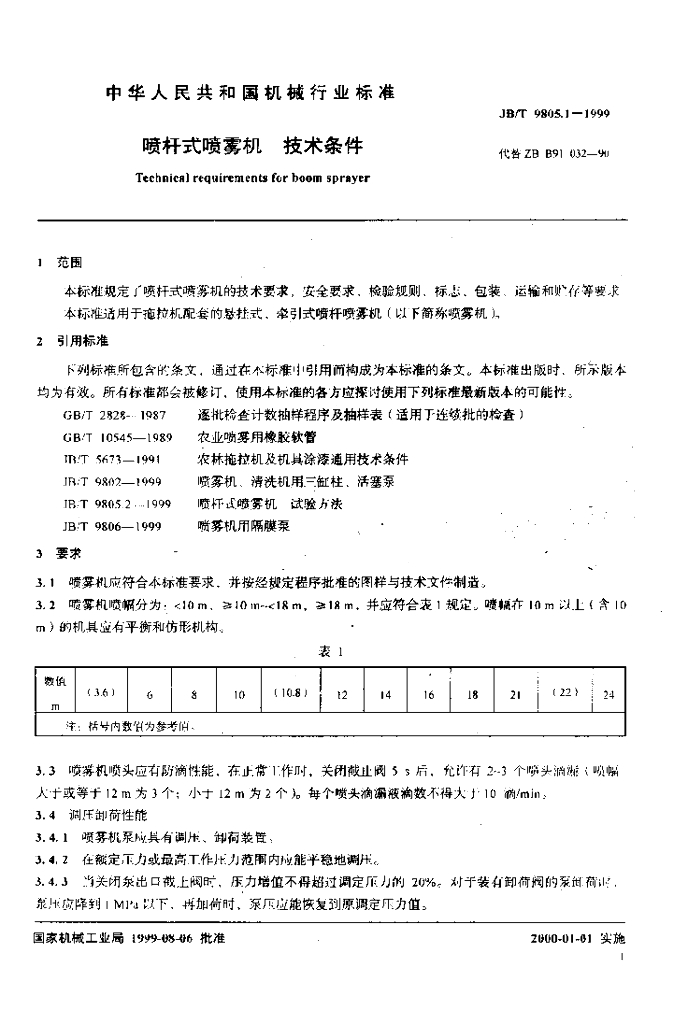JB/T 9805.1-1999 标准预览