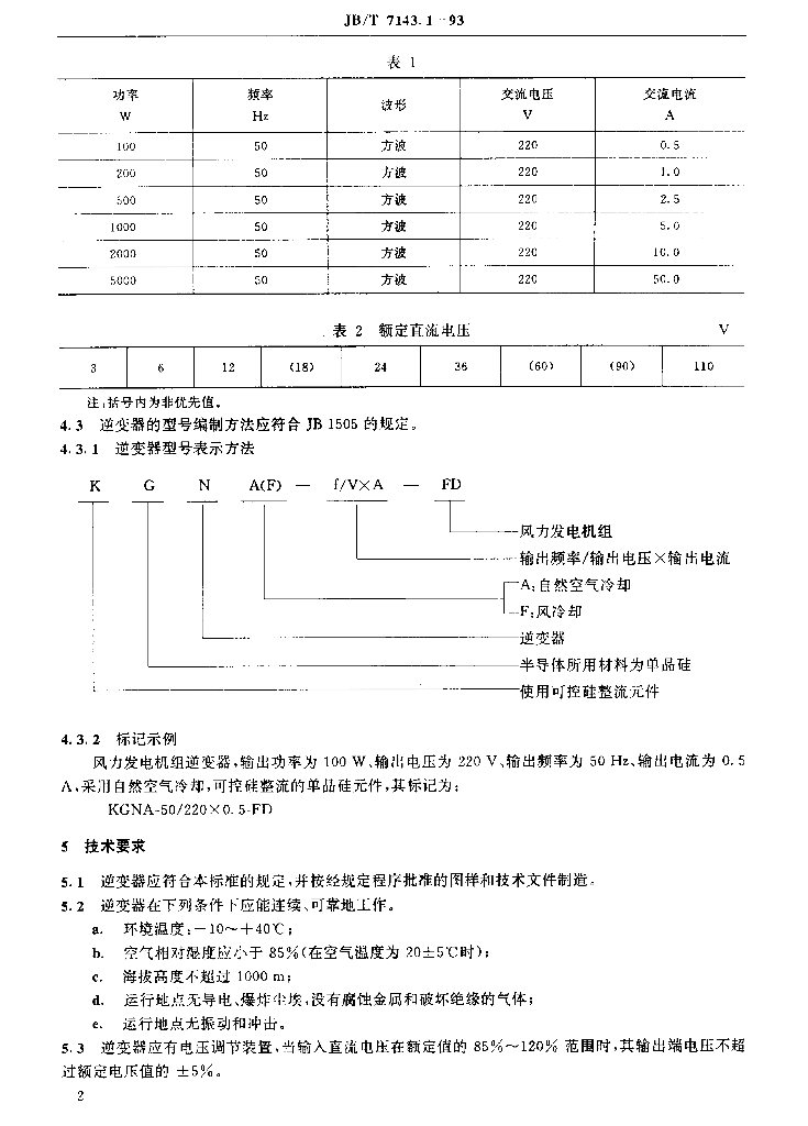 JB/T 7143.1-1993 标准预览