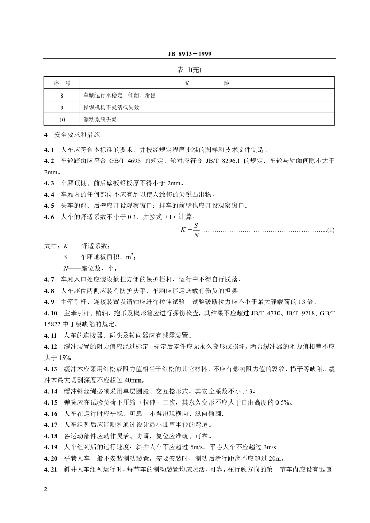 JB 8913-1999 标准预览