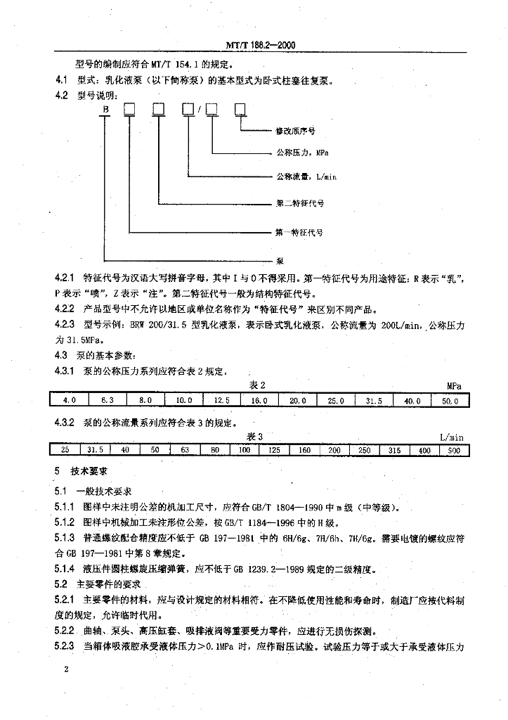 MT/T 188.2-2000 标准预览