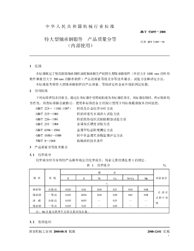JB/T 53495-2000 标准预览