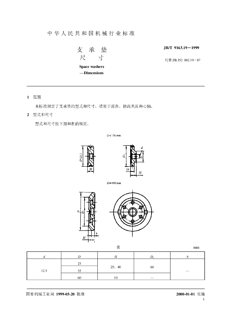 JB/T 9163.19-1999 标准预览