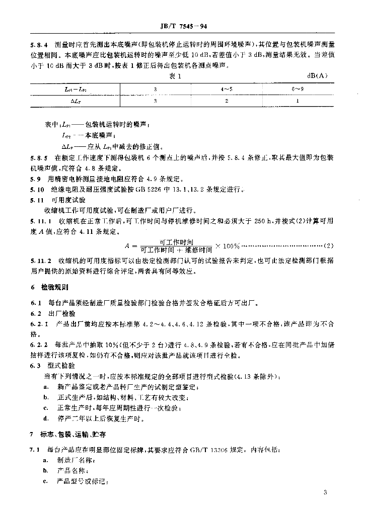 JB/T 7545-1994 标准预览