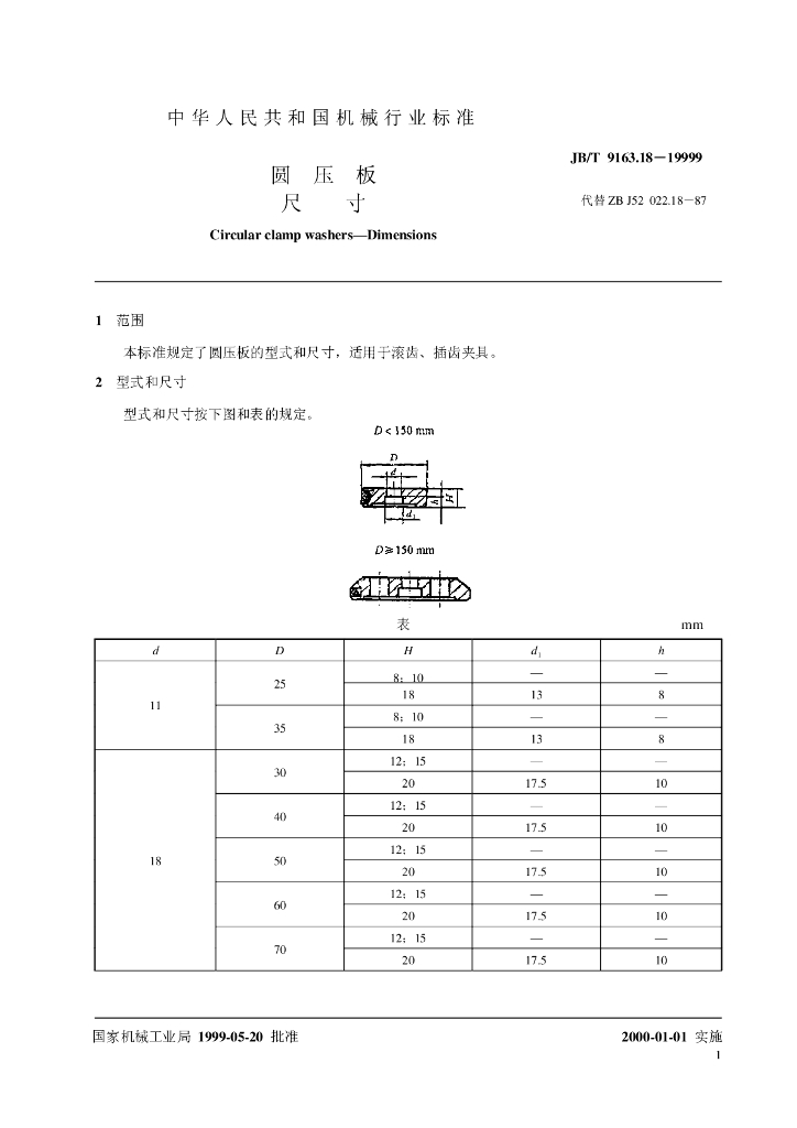 JB/T 9163.18-1999 标准预览