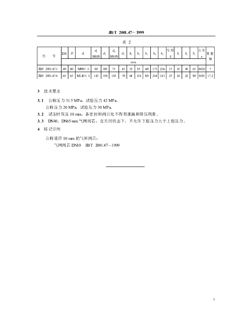 JB/T 2001.47-1999 标准预览