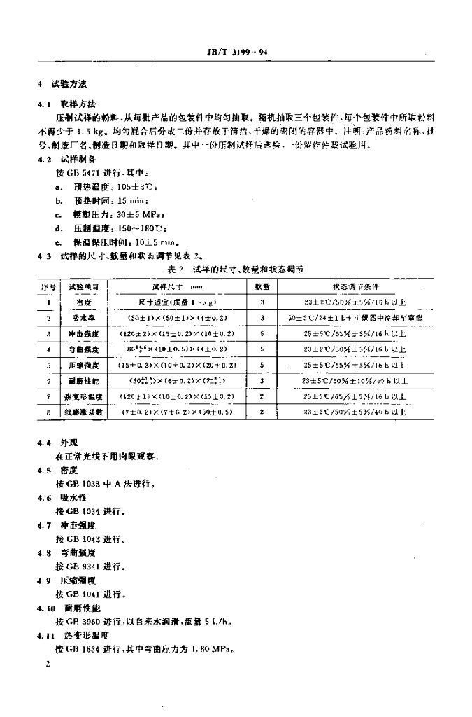 JB/T 3199-1994 标准预览