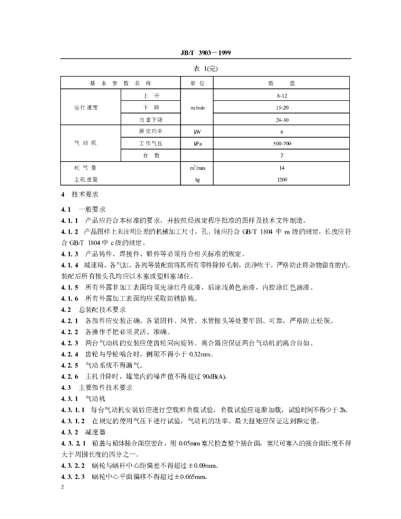JB/T 3903-1999 标准预览