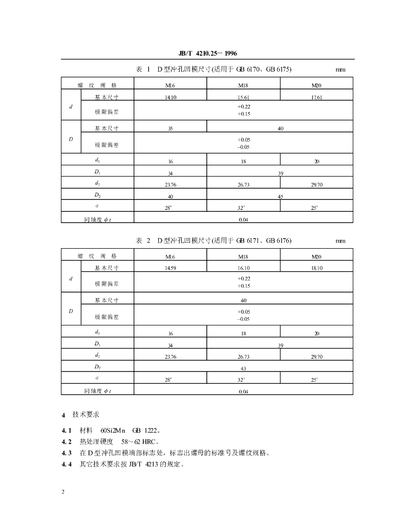 JB/T 4210.25-1996 标准预览