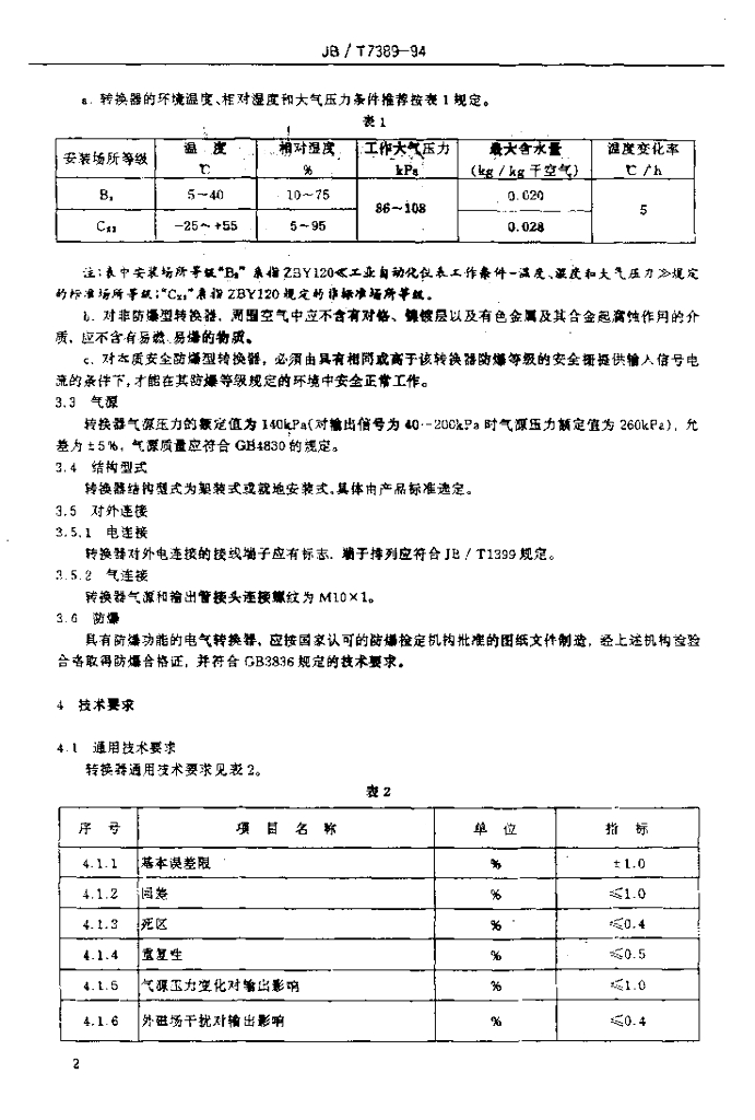 JB/T 7389-1994 标准预览