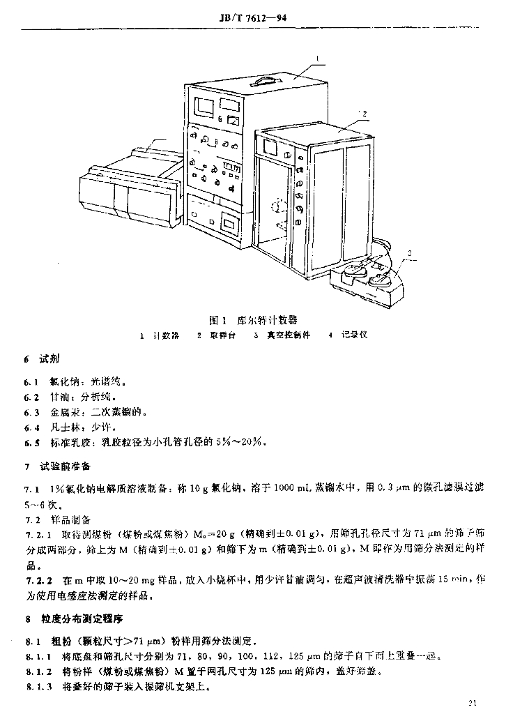 JB/T 7612-1994 标准预览