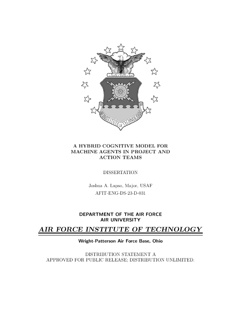 机器智能体的混合认知模型（英文版）